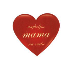 Rdeče srce za najboljšo mamo na svetu (več možnosti)