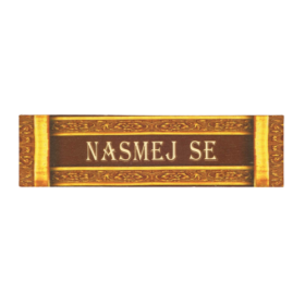 Nasmej se - lesena tablica