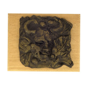 Art line relief, grški bog DIONIZ IZGANJALEC zlat - lepo darilo za ljubitelje vina in umetnosti