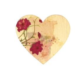 Lesen srček z motivom cvetja