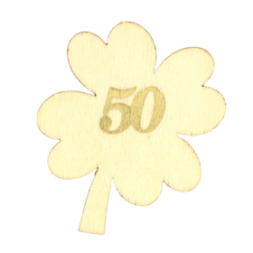 50 let - štiriperesna deteljica