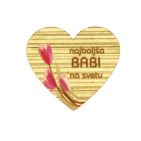 Lesen srček: "Najboljša babi na svetu", darilo za babico