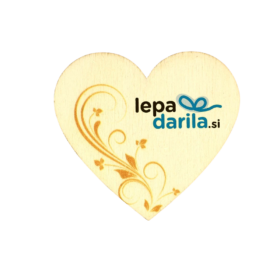 Lesen srček z minimalističnim dizajnom + vaš napis