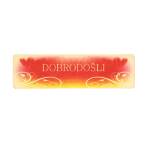 Dobrodošli - lesena tablica