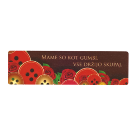 Lesena tablica "Mame so kot gumbi, vse držijo skupaj"