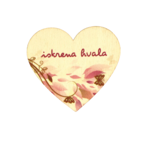 Iskrena hvala - lesen srček