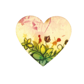 Lesen srček z barvno grafiko