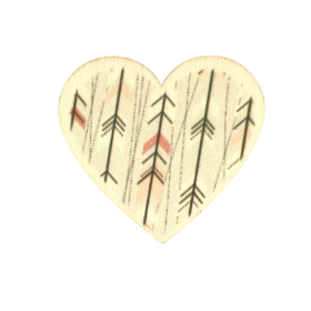 Lesen srček z motivom puščic