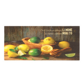 Lesena tablica "Če ti življenje ponuja limone, si naredi odličen mohito"