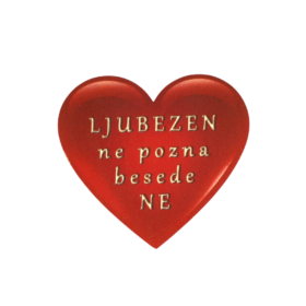 Ljubezen ne pozna besede ne - lesen srček
