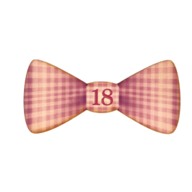 Lesen metuljček "Vse najboljše za 18. rojstni dan"