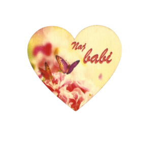 Lesen srček: "Naj babi"