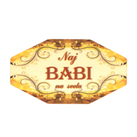 Naj BABI na svetu - lesen magnetek