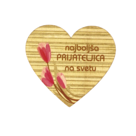 Najboljša prijateljica na svetu lesen srček