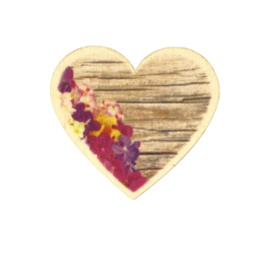 Lesen srček s cvetovi