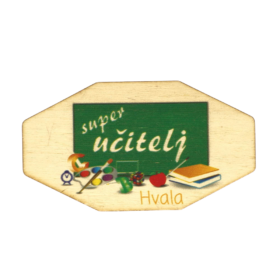 Super učitelj - lesen osemkotnik