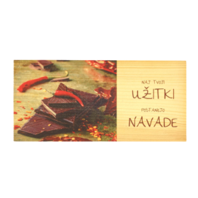 Lesena tablica "Naj tvoji užitki postanejo navade"