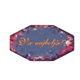 Vse najboljše - lesen osemkotnik