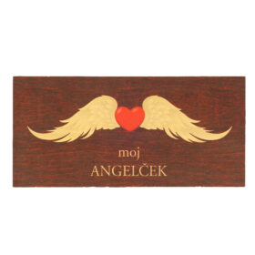 Lesena tablica: moj angelček