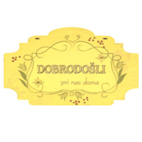 DOBRODOŠLI - lesena dekoracija (več možnosti)