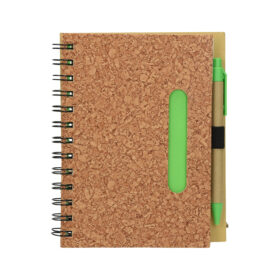 Notesnik CORK EKO SPIRAL + kem. svinčnik