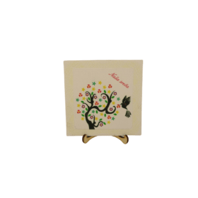 Okrasna ploščica "Naša sreča" - keramik dekor