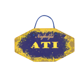 Najboljši ATI - lesena dekoracija osemkotnik