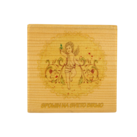 "Spomin na sveto birmo" stojalce iz masivnega lesa