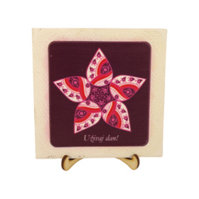 Okrasna ploščica "Uživaj dan" - keramik dekor