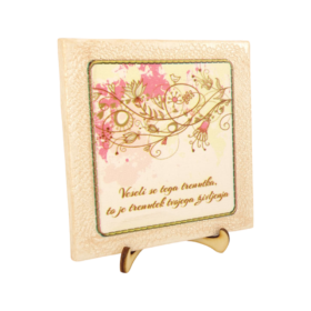 Okrasna ploščica za pomembne trenutke - keramik dekor