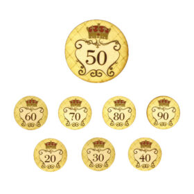 Lesena dekoracija za rojstni dan - krona