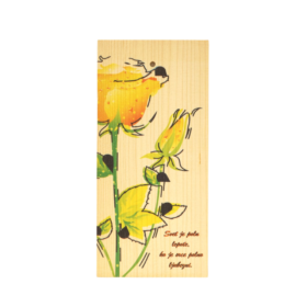 Svet je poln lepote, ko je srce polno ljubezni / lesena dekoracija / motivacijska