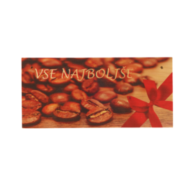 "Vse najboljše" za ljubitelje kave (lesena tablica)