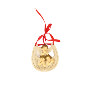 Okrasna obešanka z Jezusom in Marijo ali angeli