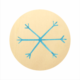 Lesen okrasek z motivom SNEŽINKE