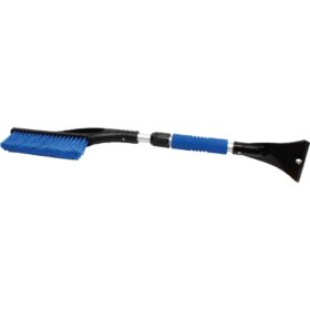 Strgalo za led z metlico za sneg